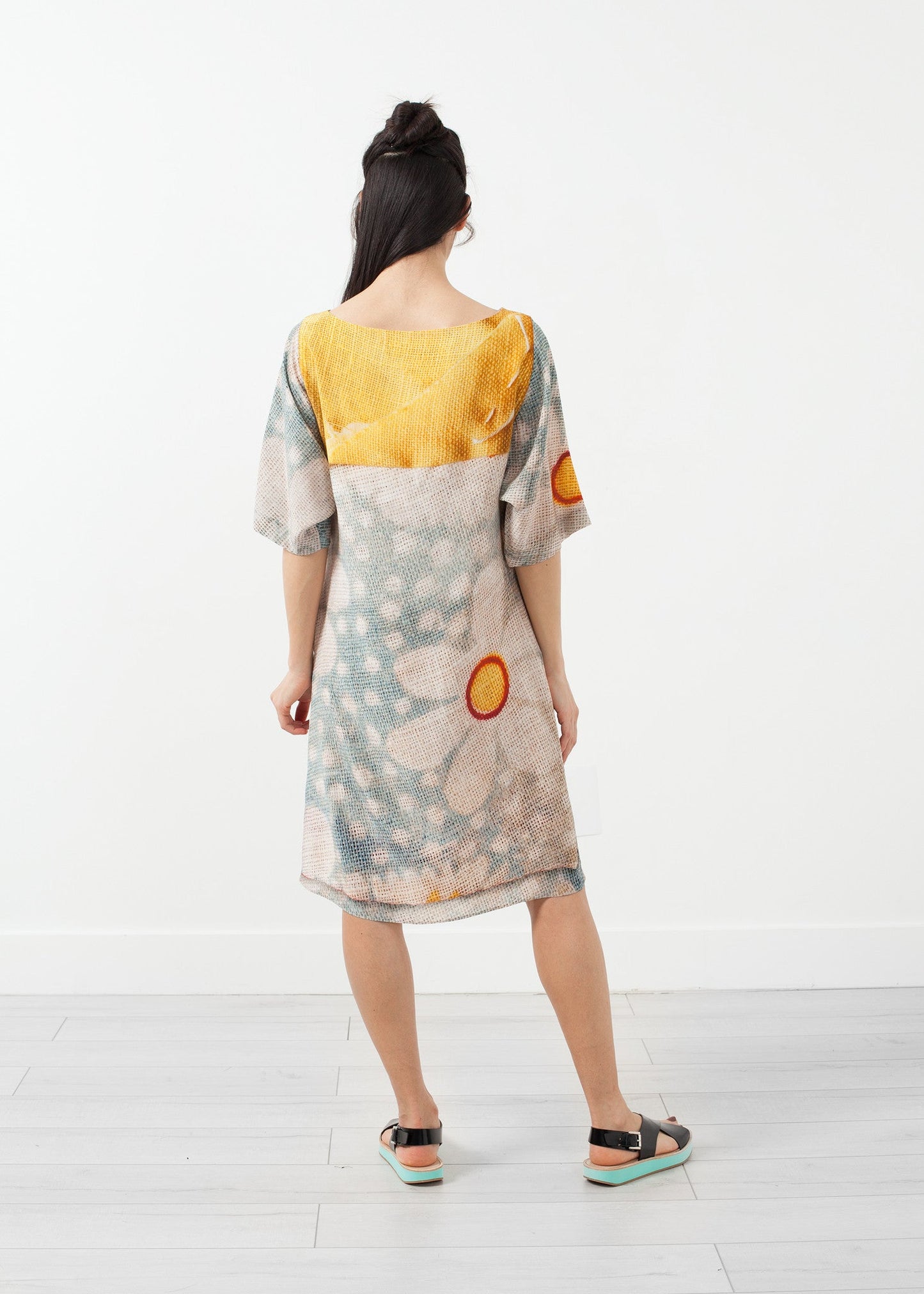 3/4 Sleeve Kimono Dress - More Choice