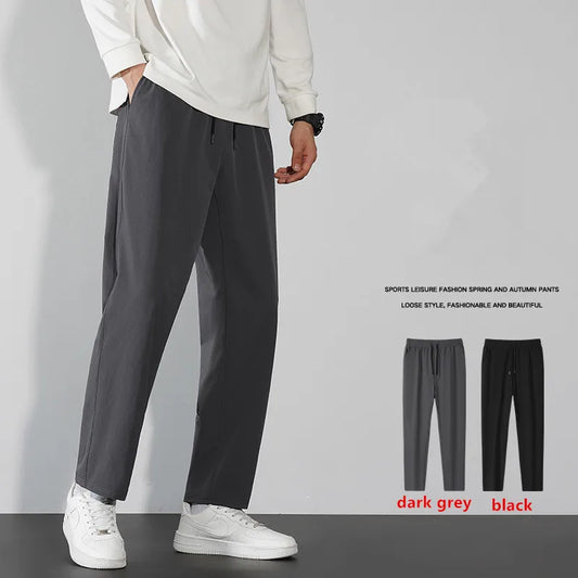 Mountaineering Cloth Comfortable And Casual Spring Autumn Winter Men'S Harun Pants Korean Fashion Youth Trend Elastic Trousers